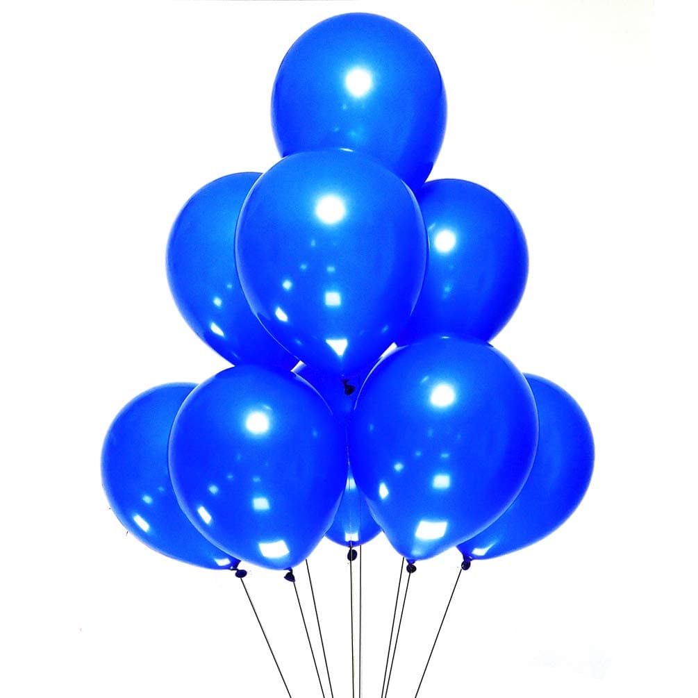 AZOWA Royal Blue Balloons 12 inch Pack of 100 Helium Balloons