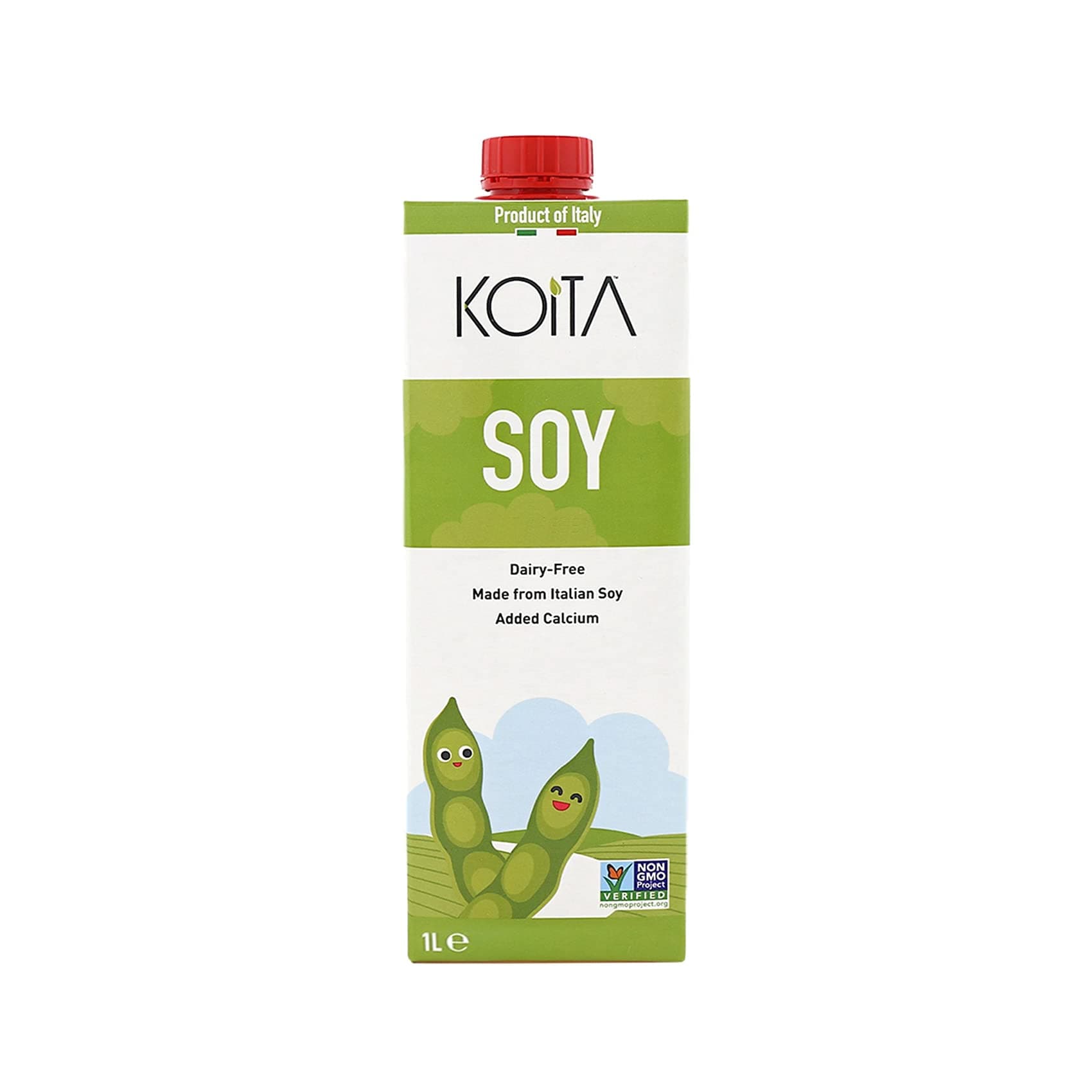 Koita Non-GMO Soy Milk (1L) - Plant-Based, Vegan, Made in Italy