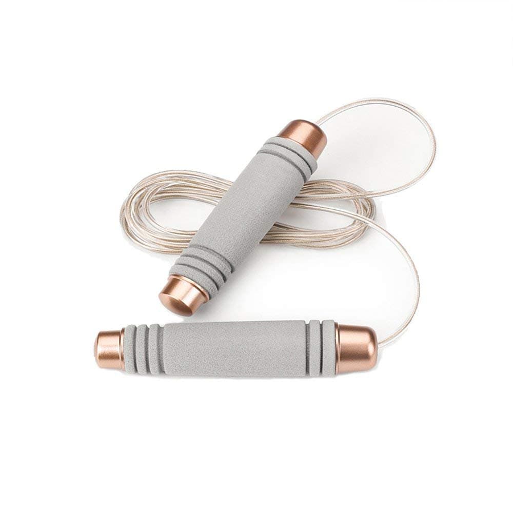 Lightweight Jump Rope,Xiaoai Non-tangle Skipping Rope PVC Steel Cable for Speed Skipping Rope Cardio, Workout and Fitness Training Jump Rope for Adult Kids Men Women (Gray)