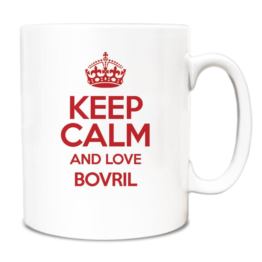 Duke Gifts RED Keep Calm and Love Bovril Mug TXT 2218