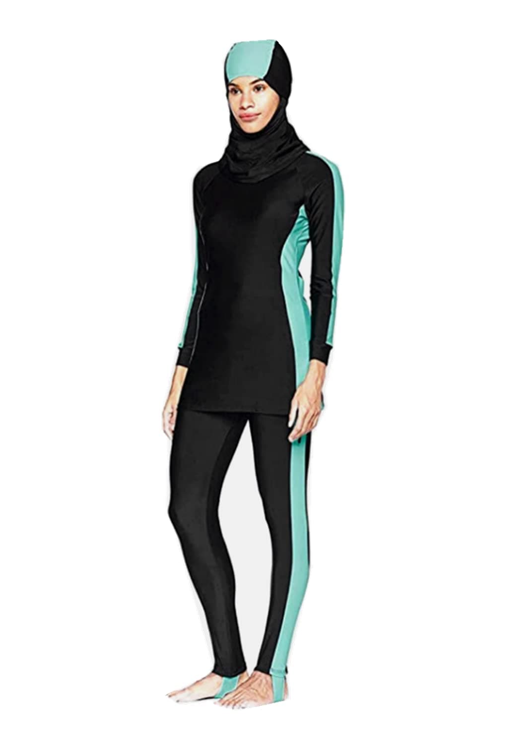 Muslim Swimsuits for Women with Hijab Burkini Swimwear Full Coverage