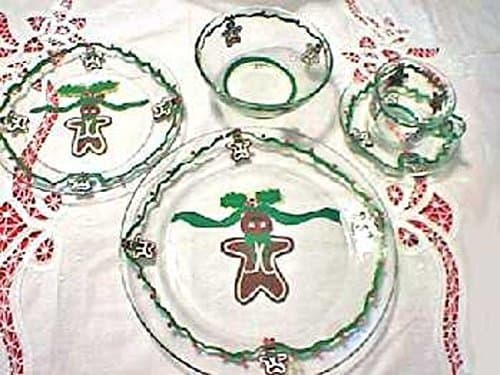 Gingerbread Dinnerware Sets For Christmas by Clearly Susan, Gingerbread Men, Christmas Dinnerware, Christmas Tableware