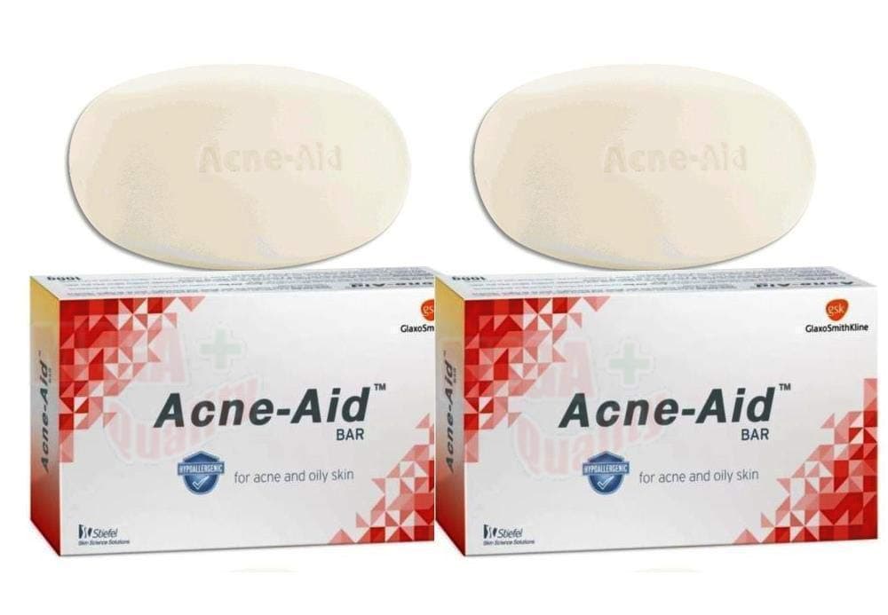 2 x 100g STIEFEL ACNE-AID SOAP BAR DEEP PORE CLEANSING PIMPLE OILY SKIN FACE AID