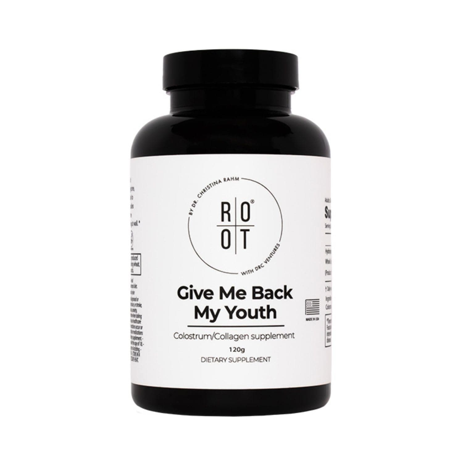 THEROOTBRANDS Root GMBMY (120gr) - Anti Aging Health Supplement by Dr. Rahm - Blend of Collagen & Colostrum to Help Strengthens Body