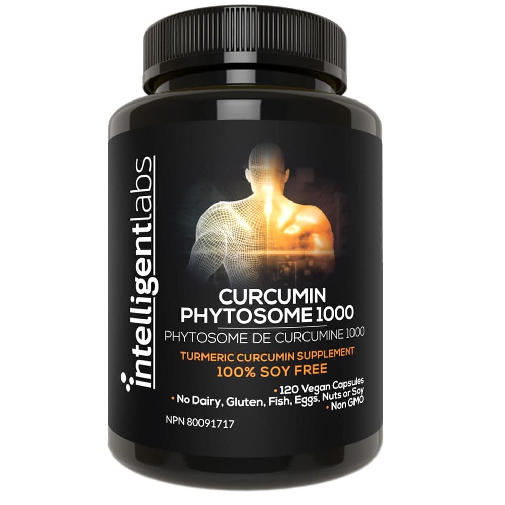 Intelligent Labs 1000MG Meriva Curcumin Phytosome, 2900% Better Absorbed Than Ordinary Turmeric Curcumin 100% Soy Free, 120 Capsules Per Bottle