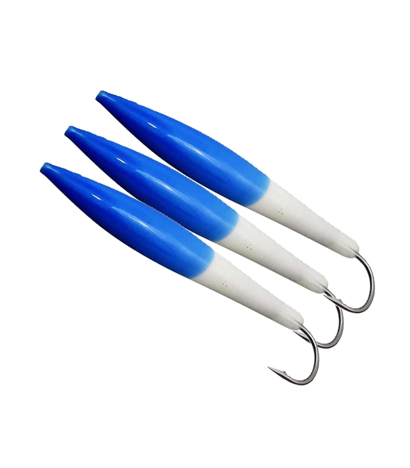 MagBay Lures 6" Cedar Plug Natural Cedar Fully Rigged Tuna Lure - 3 Pack