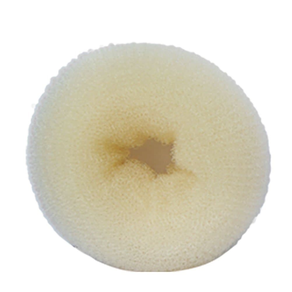 SaveGoodBuy Hair Chignon Donut Bun Maker-(3 Colors and Sizes for Choose) (Medium(7-8cm Diameter), Blonde)