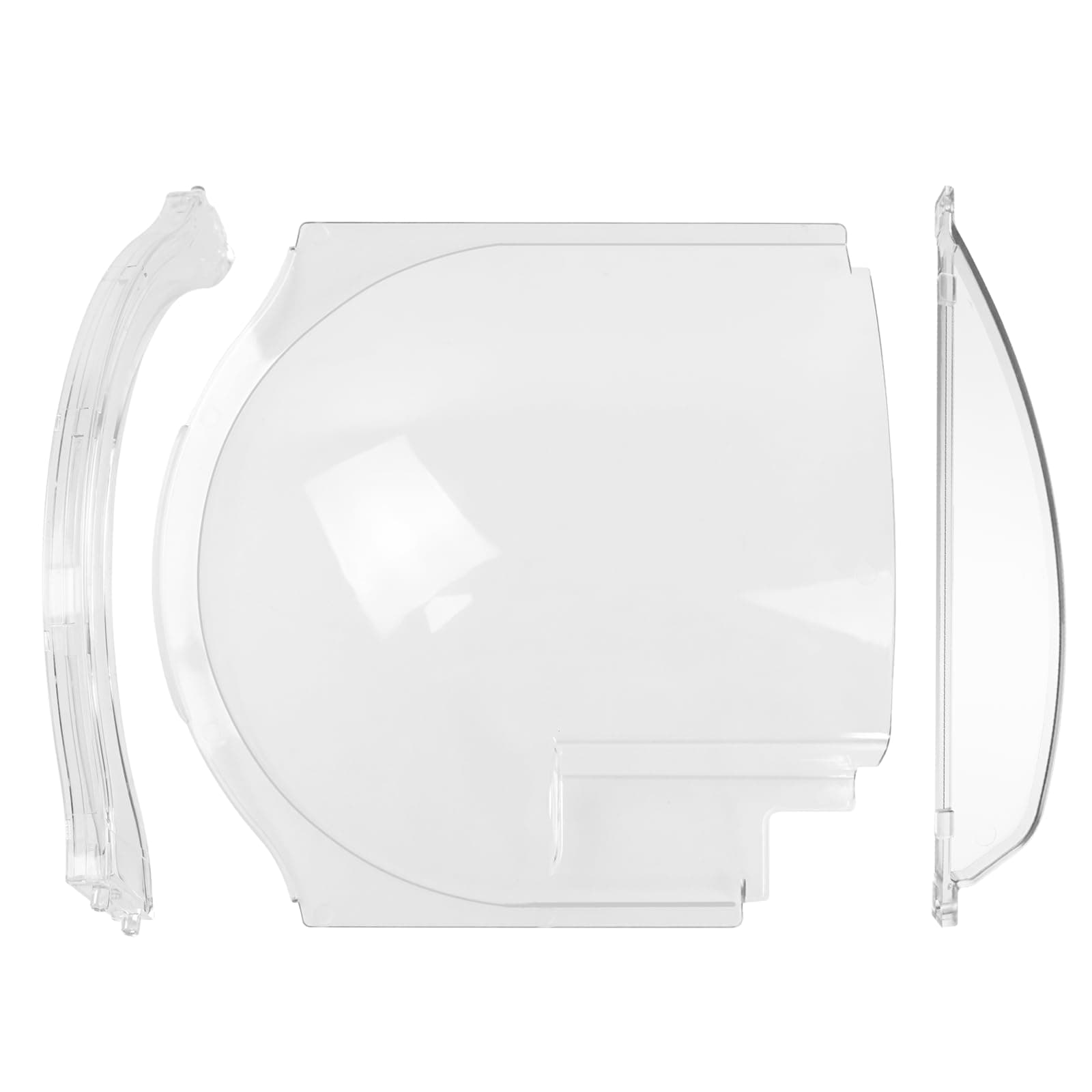 Clear Plexiglass 4812-01 RV Screen Door Bubble Style Slider & 4810-00 Stopper & 4814-00 Holder Complete Replacement Kit, Compatible with Dexter Right Hand Screen Door Bubble Style, Clear