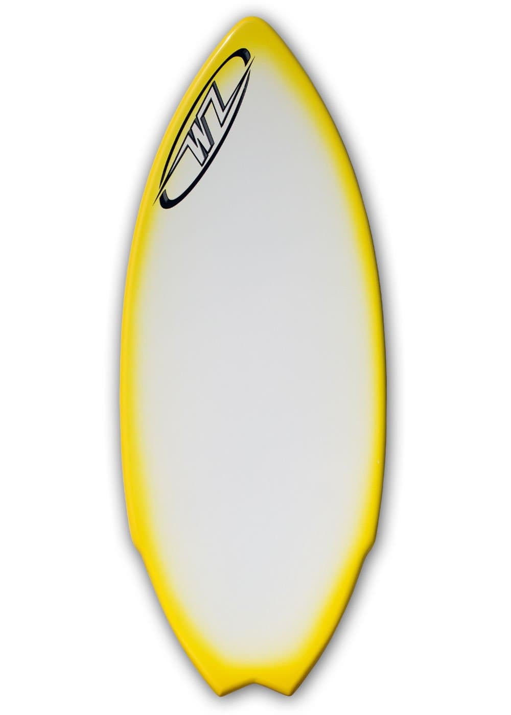 Wave Zone Performance Fish Hook - Fiberglass Skimboard for Riders up to 200 lbs - 51 1/2″ x 20 3/4″ x 5/8″