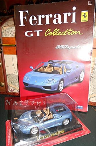 EditoriaMODEL COMPATIBLE WITH Ferrari GT Collection 360 Spider lino +fas.43 DIE CAST 1:43