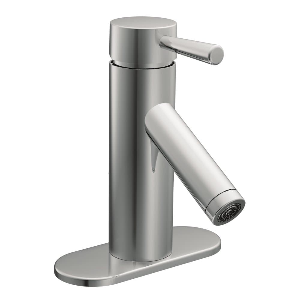 Moen 6100 Level One-Handle Low Arc Bathroom Faucet, Chrome
