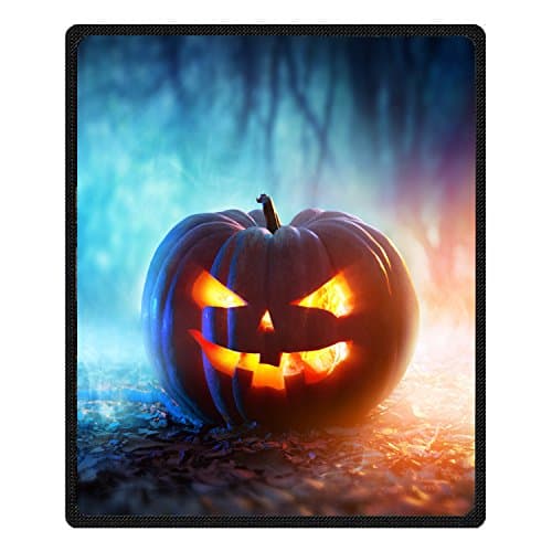Qihua Halloween Pumpkin Custom Printing 3d Blanket Travel Velvet Plush Throw Blanket Bed Blankets Super soft and Cozy Fleece felling Blanket Perfect for Couch Sofa or bed 150cm*200cm