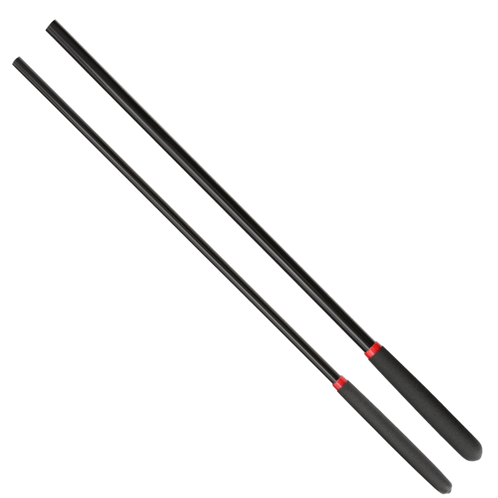 18-inch Horse Riding Crop Stick 2-Piece Set, black, 21-inch