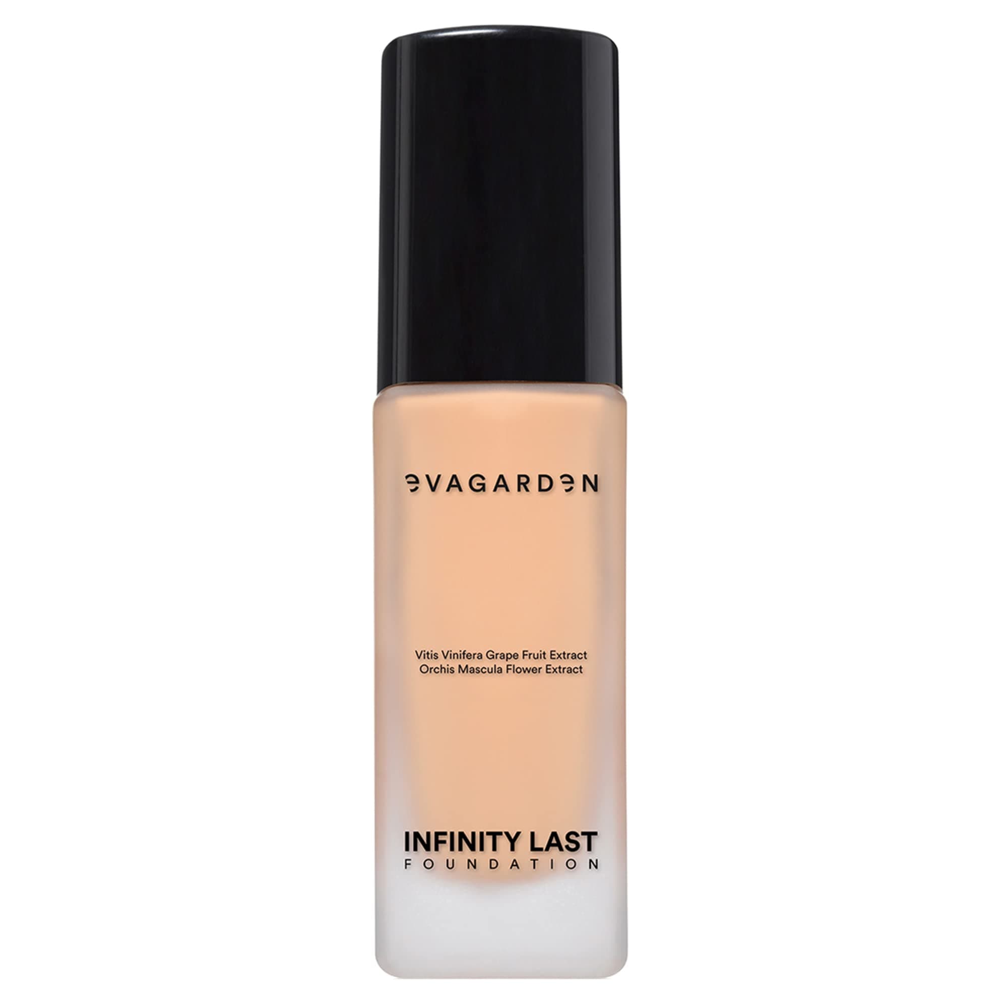 EVAGARDEN Infinity Last Foundation - Amazing Duration Gives Second Skin Effect - Soft and Creamy, Liquid Texture Results in Natural Finish - Easily Blendable - Satin Look - 265 Natural - 1.01 oz
