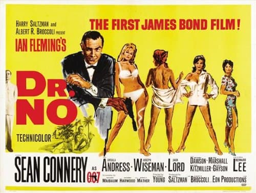 Dr. No Poster Movie 30x40 Sean Connery Ursula Andress Joseph Wiseman