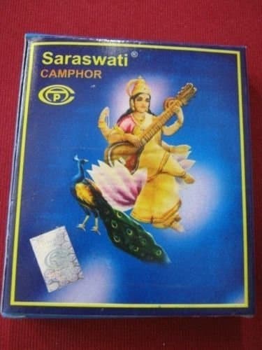 Siddratan Set of 3 Pure SARASWATI Camphor Kapur Tablets(3x100 tabs) for Hindu Puja/ Religious Havan rituals /Diwai puja Aarti