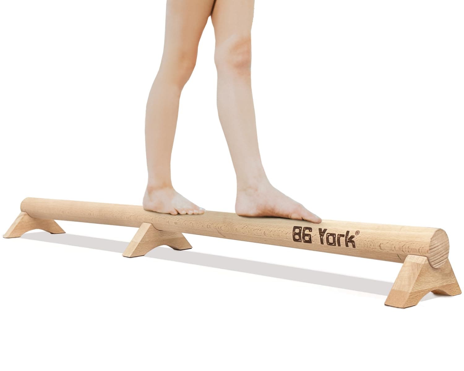 86 York 40-Inch Beech Wood Balance Beam for Home - Improve Balance, Flexibility, and Foot Strength for All Ages, Perfect for Plantar Fasciitis Relief and Physical Therapy