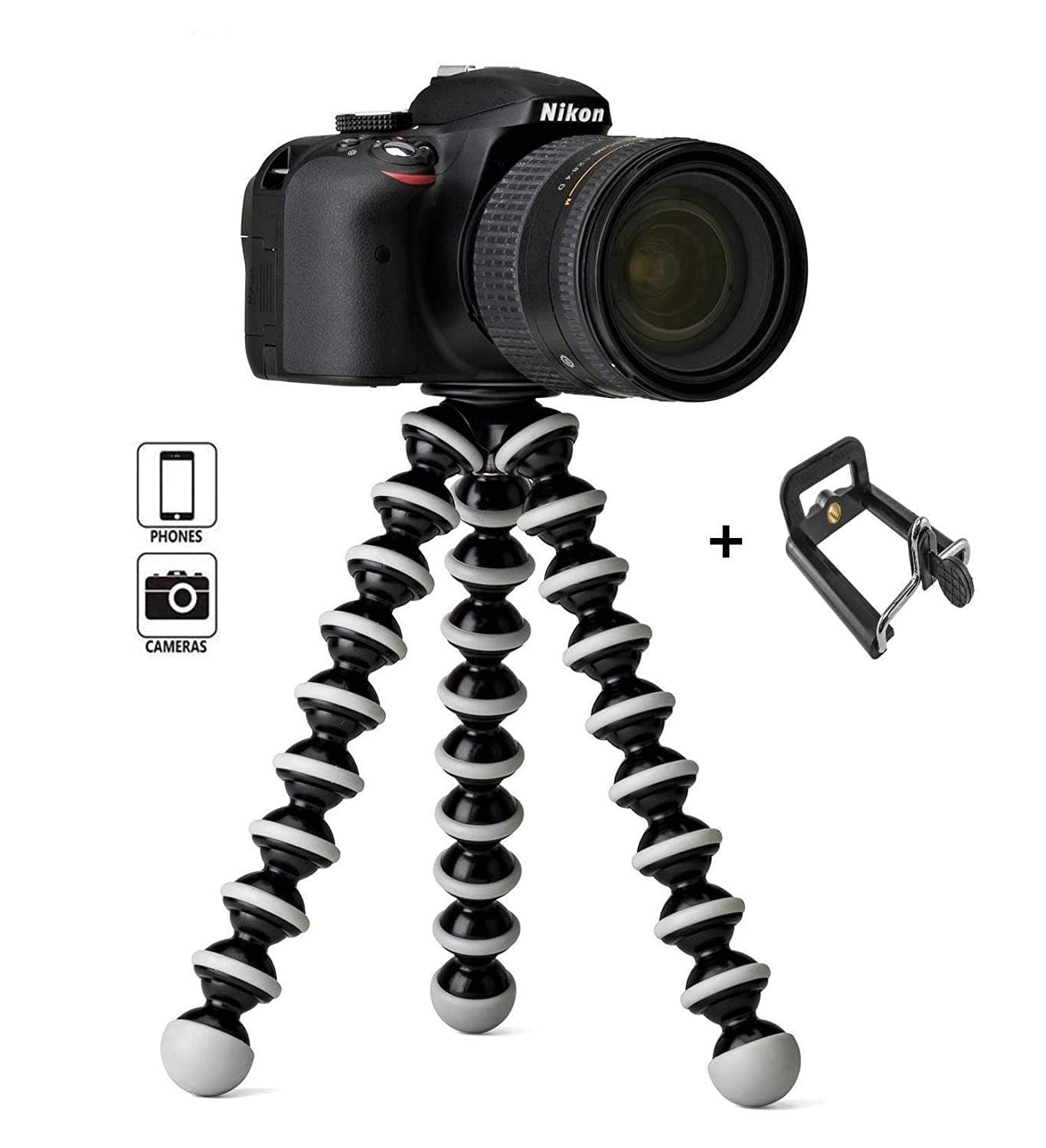 Duraxo Gorilla 10 Inch Tripod Stand for for Mobile, Flexible Gorilla Stand for DSLR & Action Cameras