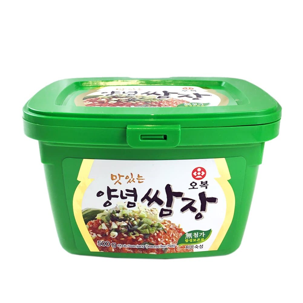 Korean Seasoned Soybean Paste Ssamjang Mild Spice Dipping Sauce for KBBQ, Vegetables, Lettuce Wraps 쌈장 - 500g (Pack of 1)