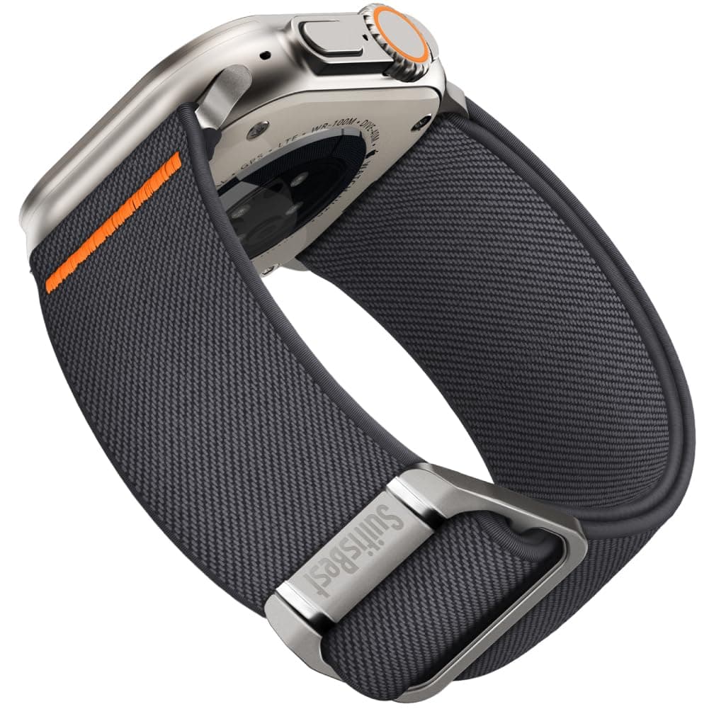 Suitisbest Sport Band for Apple Watch Ultra 3/Ultra 2/ Ultra Band 49mm 45mm 46mm 44mm 42mm for Men, Nylon Solo Loop Wide Replacement Strap for iWatch Series Ultra 11 10 9 8 7 6 5 4 3 SE SE2 SE3