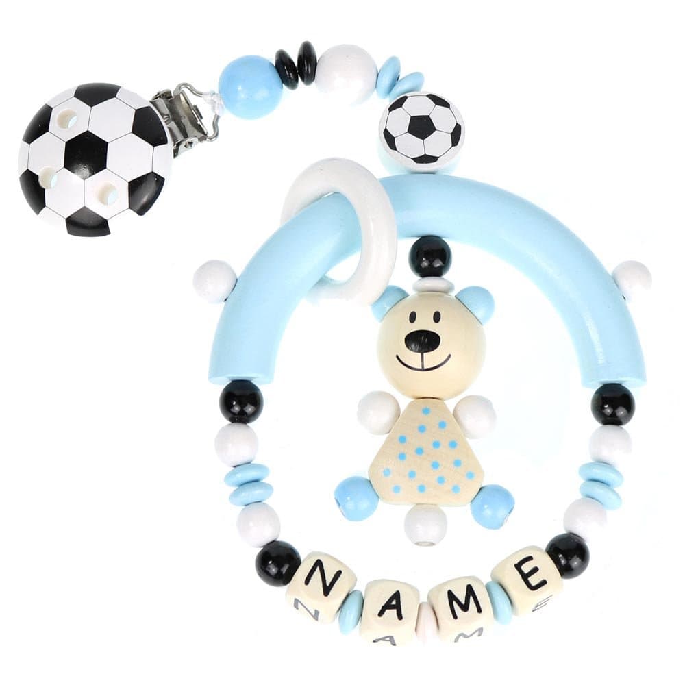 Premium Poussette Pendentif avec nom bois modèle fussi Ours