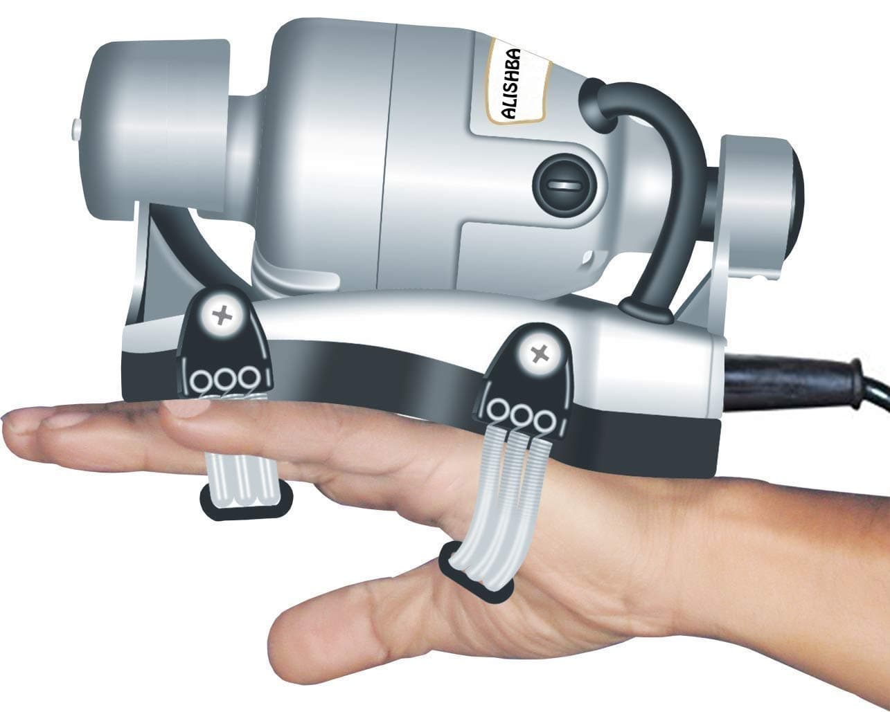 ALISHBA Silver Powerful Double Speed Floating Action Body, Head & Finger Massager