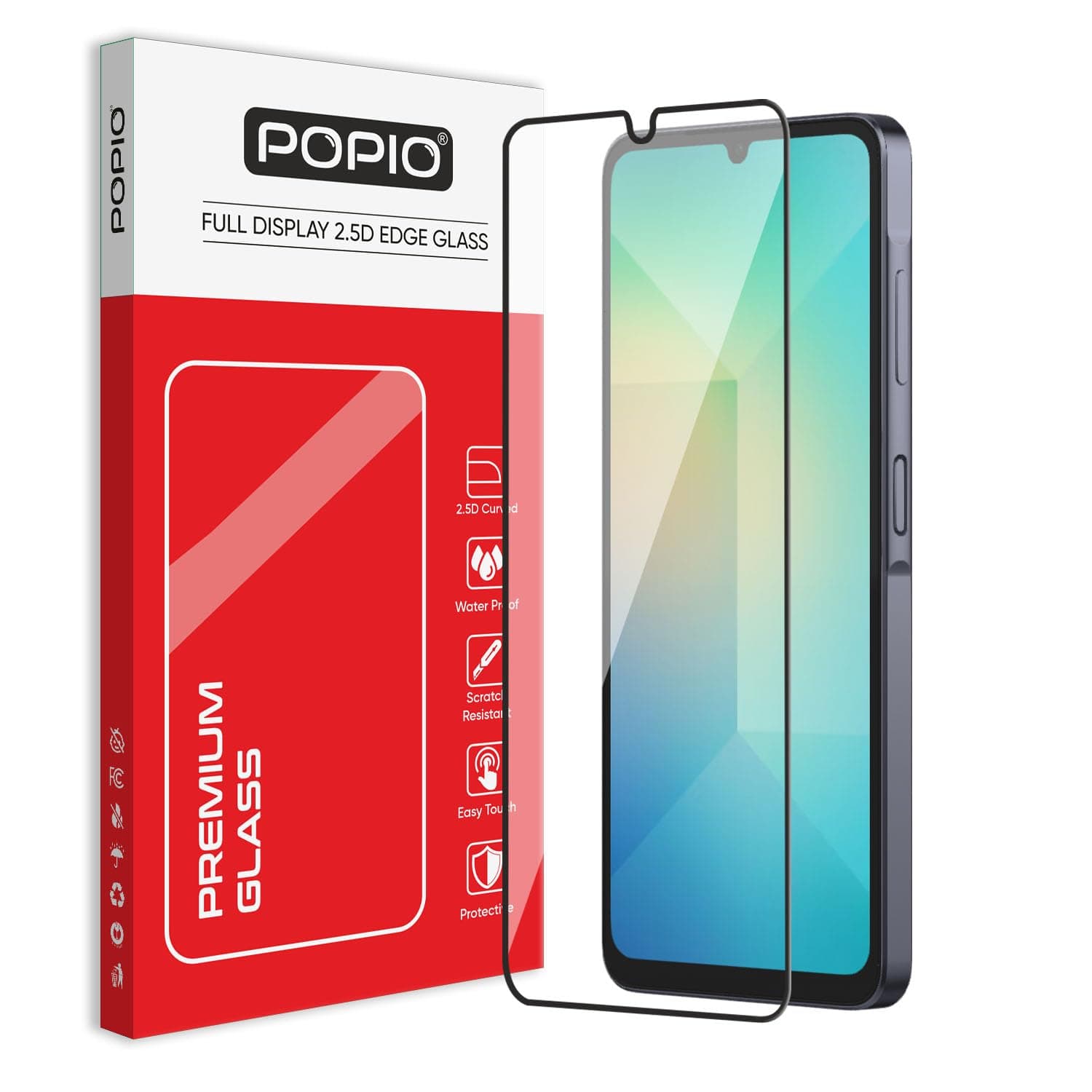 Military-Grade Gorilla Tempered Glass for Samsung Galaxy A06 / F06 / M06 / A07 / F07 / M07 | Pack of 1 | 9H Hardness | Edge-to-Edge | Ultra Clear | HD Glass | Face ID Compatible