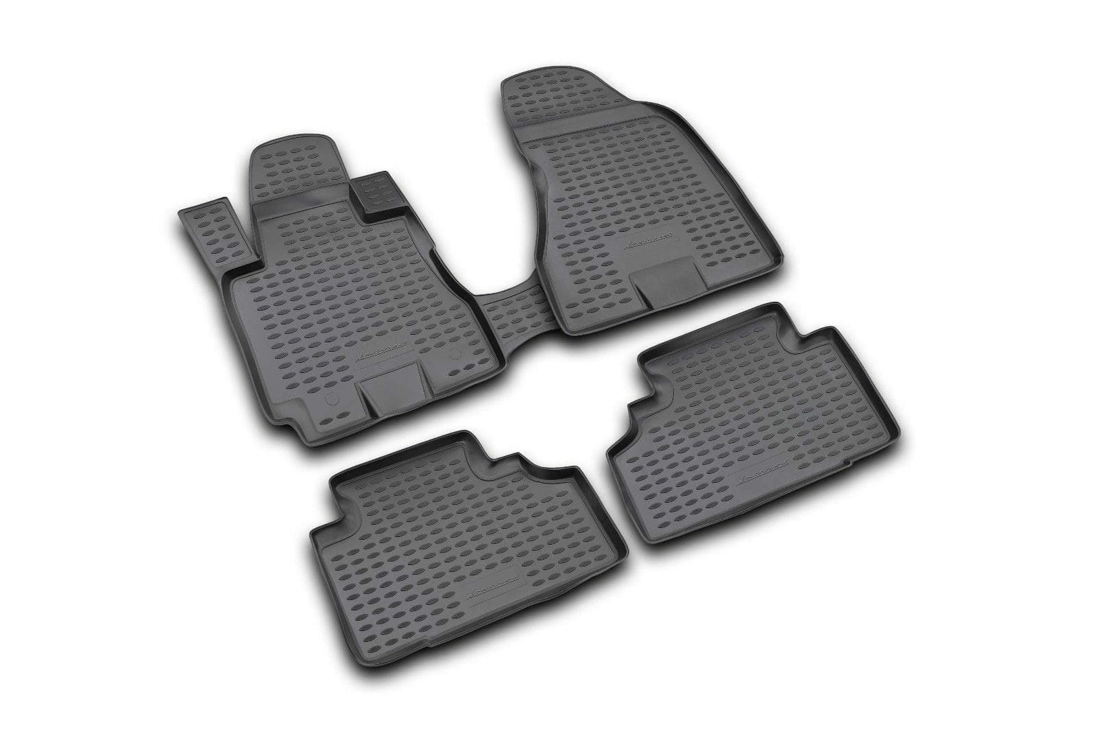 CARNIS00039 Floor Mats Liners fits 2010-2019 Nissan Patrol Black