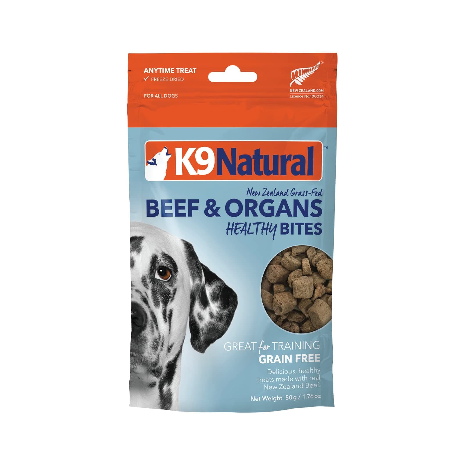 ケーナインナチュラル (K9 Natural) フリーズドライ 犬用おやつ ビーフ・トリーツ 50g