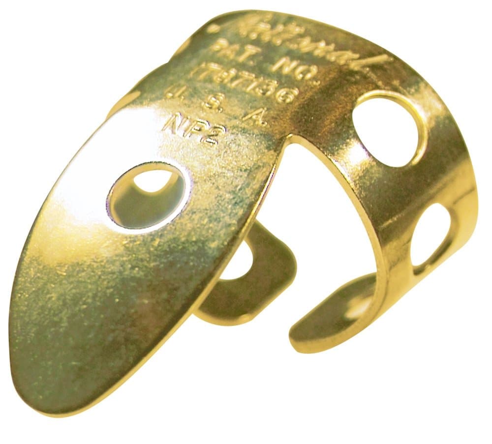 National NP-2G-2PK Finger Picks - Gold - 2 Pack
