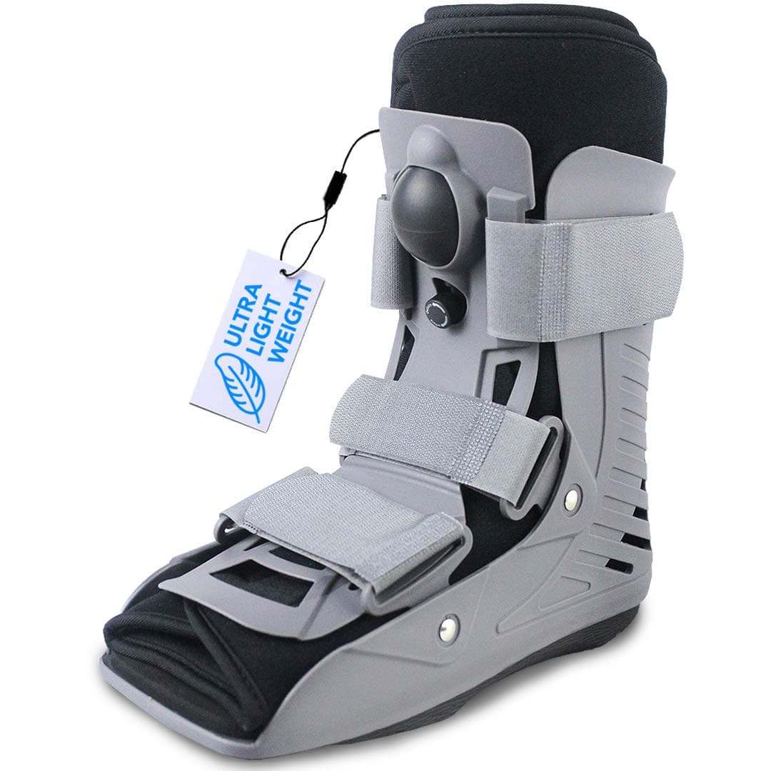 Ultralight Walking Boot for Sprained Ankle, Stress Fracture, Broken Foot or Achilles Tendonitis. Air Liner. Orthopedic Medical Boot. (X-Large)