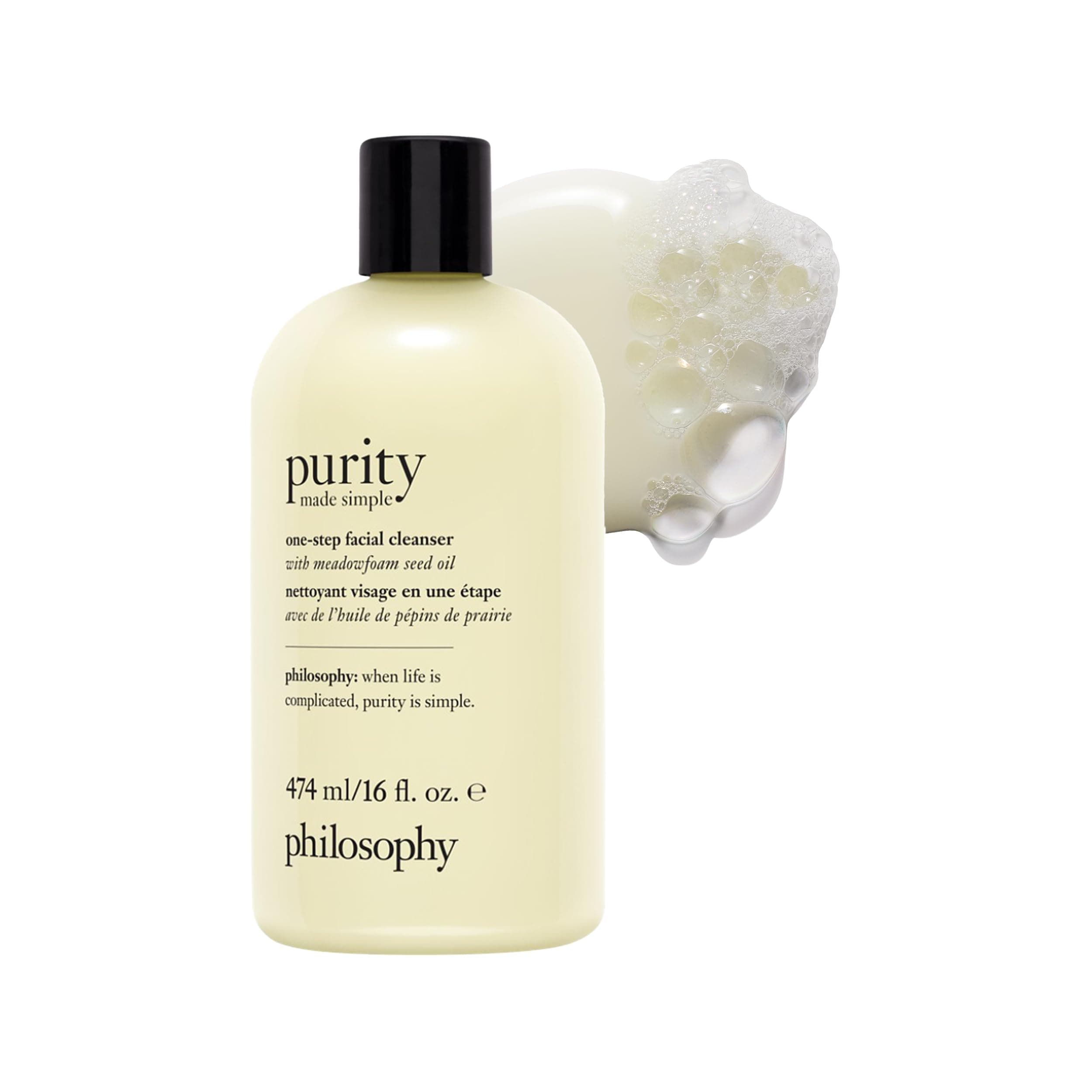 philosophy purity one-step facial cleanser | gentle face cleanser with meadowfoam seed oil