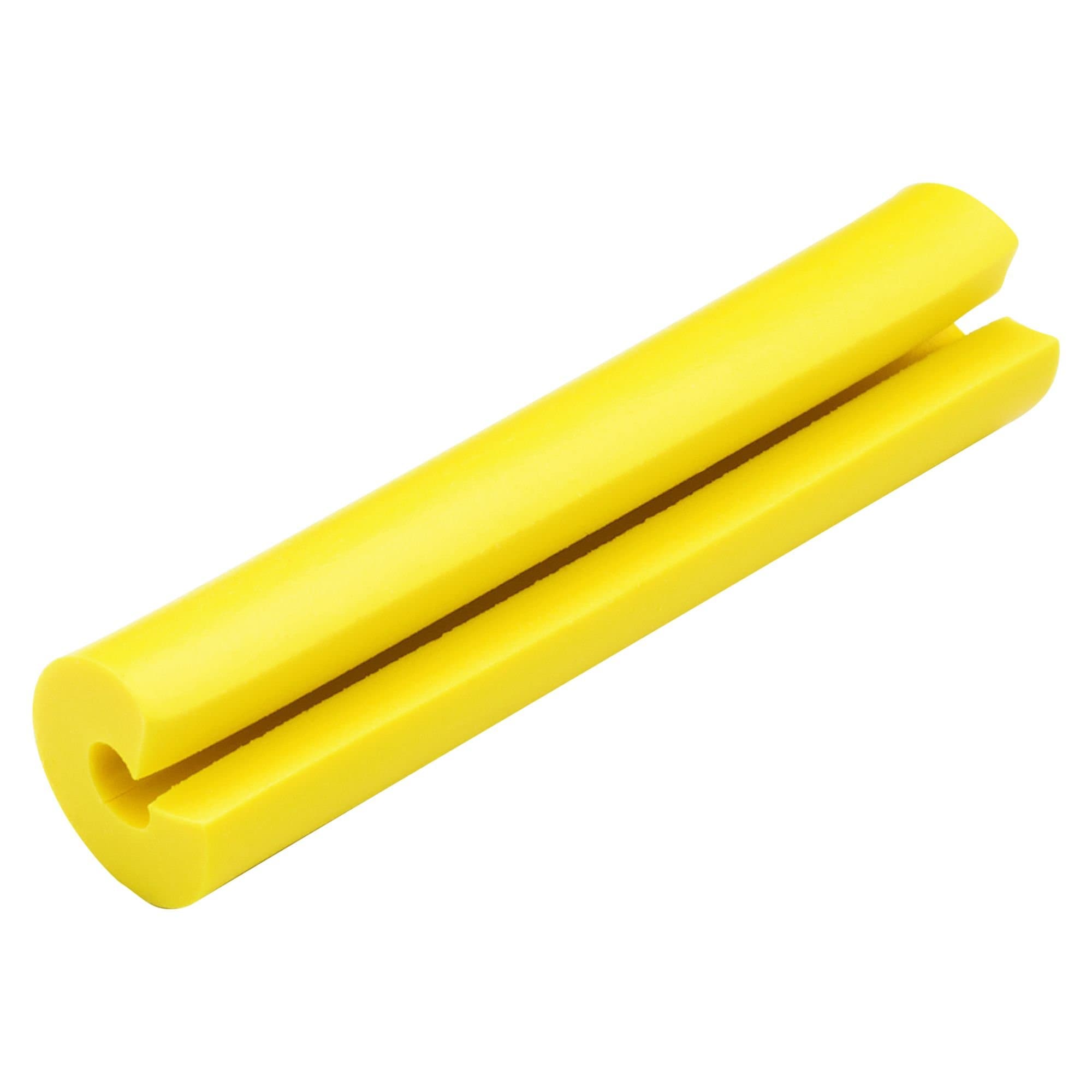 NWSLC-2Y LabelCore Cable Identification Sleeve, 1.25" W x 1.25" L, Fits 2mm Simplex Cable, Enhanced Labeling Surface for Easy Cord Organization, PVC, Yellow (Pack of 100)