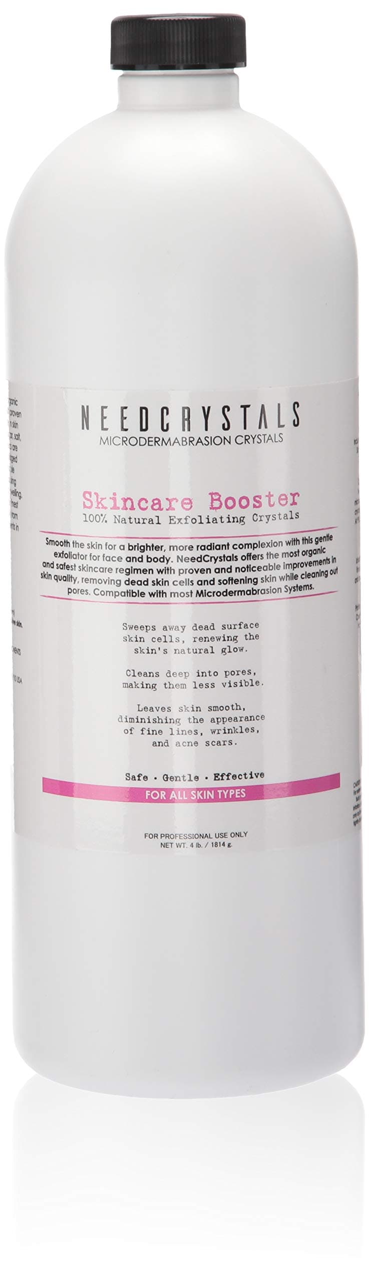 Microdermabrasion Crystals (4 lb, 100 Grit) All-Natural Rejuvenating Skin Face Exfoliator Treatment for Dull or Dry Skin, Wrinkles, Blemishes, Acne Scars & More by NeedCrystals
