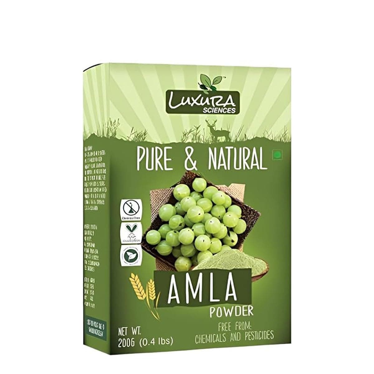 Amla Powder – 7.05 Oz (200g) | Pure & Natural Indian Gooseberry | Fine Herbal Powder for Hair & Skin | Ideal for DIY Masks, Natural Beauty & Ayurvedic Use