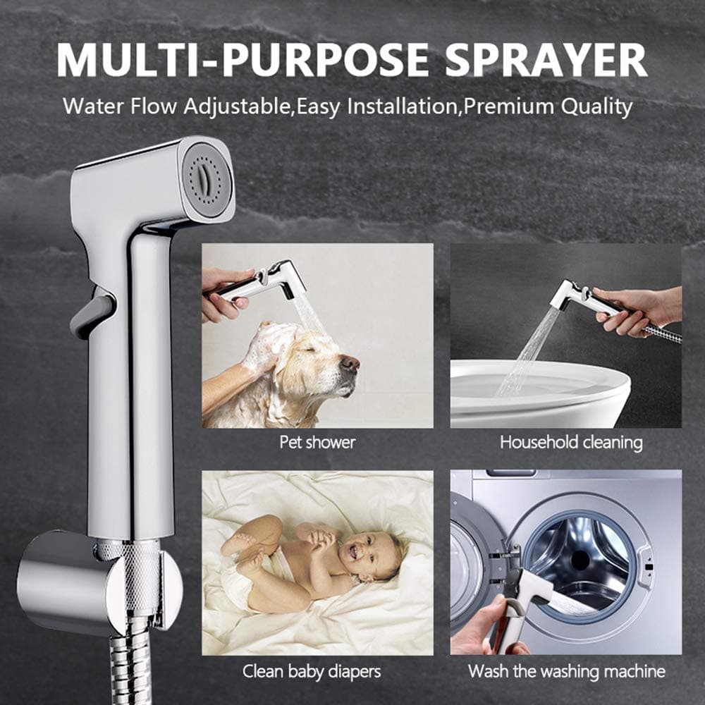 (Full set)GASIA Handheld Bidet Sprayer for Toilet- Plastic Cloth Diaper Sprayer-Water Pressure Control only 26.99 USD you can get it