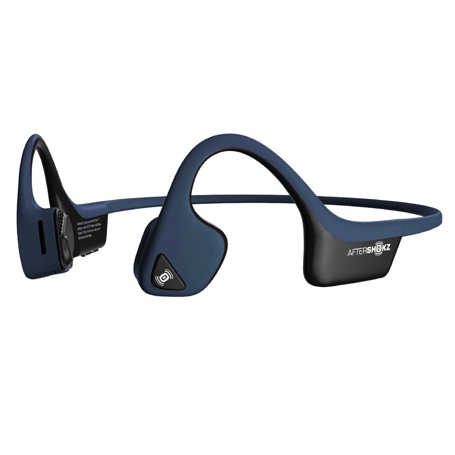 Aftershokz Air Bone Conduction Wireless Bluetooth Headphones, Midnight Blue