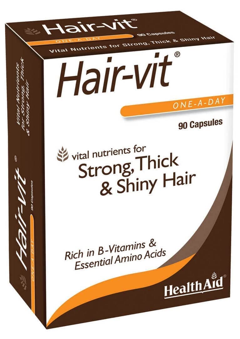 Hair VIT 90 Caps, Once Daily, Vital Nutrients for Strong, Thick, & Shiny Hair, Rich in B-Vitamins & Essential Amino Acids