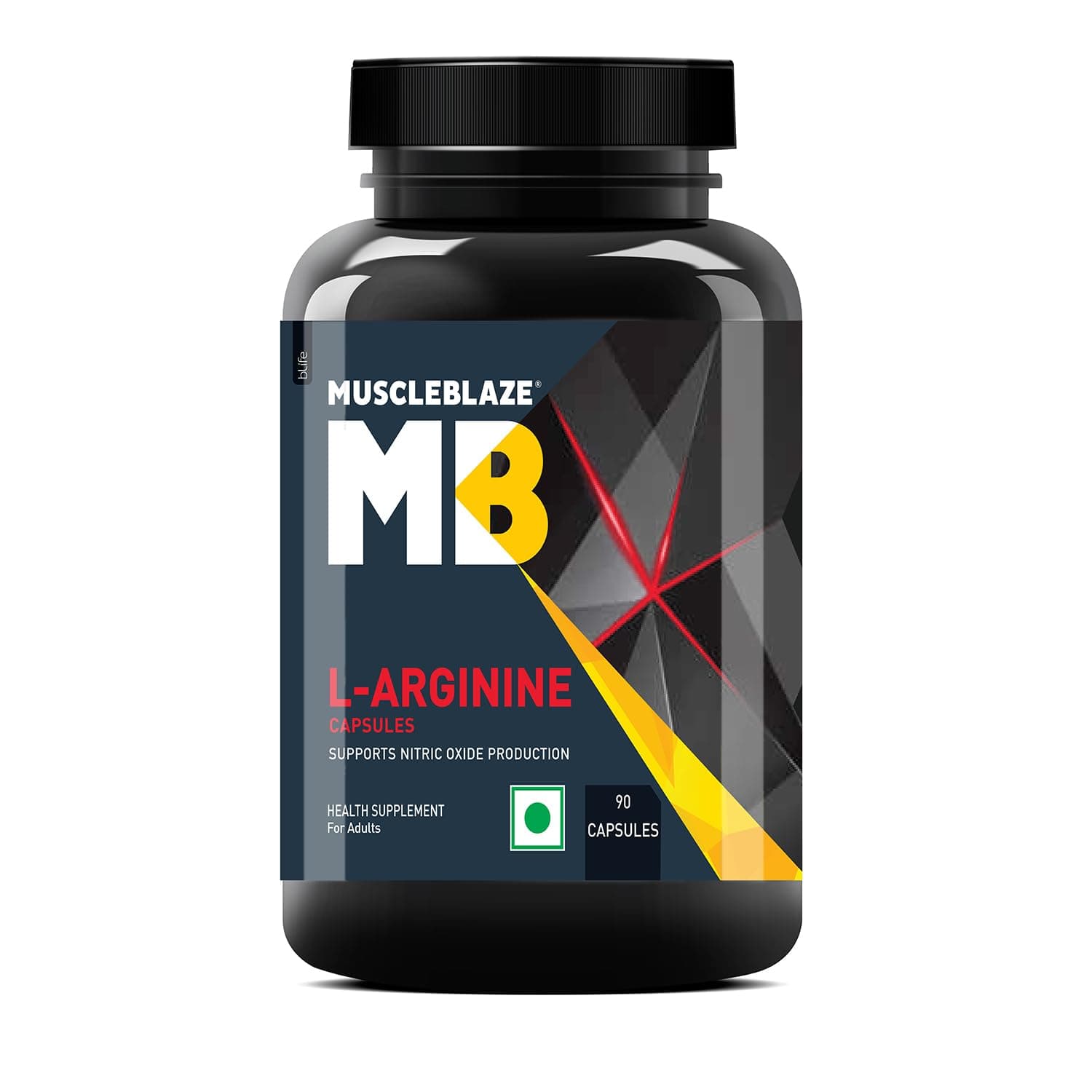 MuscleBlaze L-Arginine, Supports Nitric Oxide Production, Pack of 90 Capsules