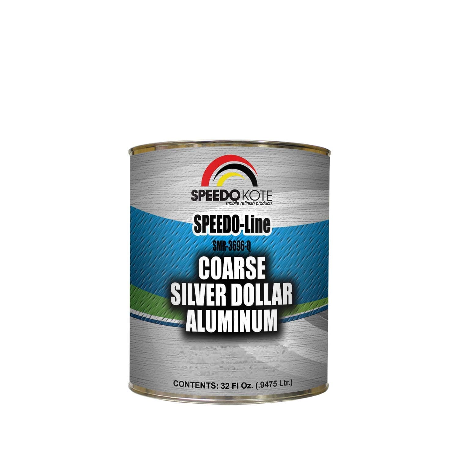 Speedokote COARSE SILVER DOLLAR ALUMINUM for automotive base coats, Quart SMR-3696