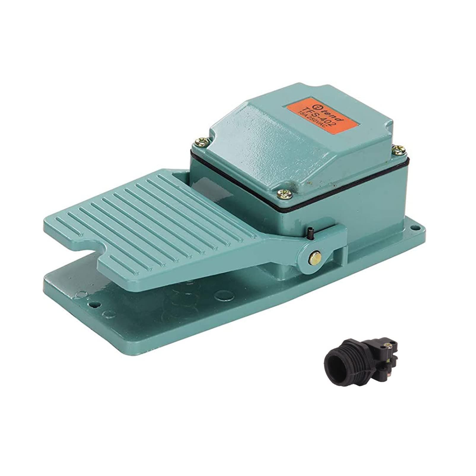 – Foot Pedal Switch TFS-402 AC 250V 15A Industrial Momentary Foot Pedal Nonslip Aluminum Power Foot Switch Controller for Welding Device Lathe Grinder