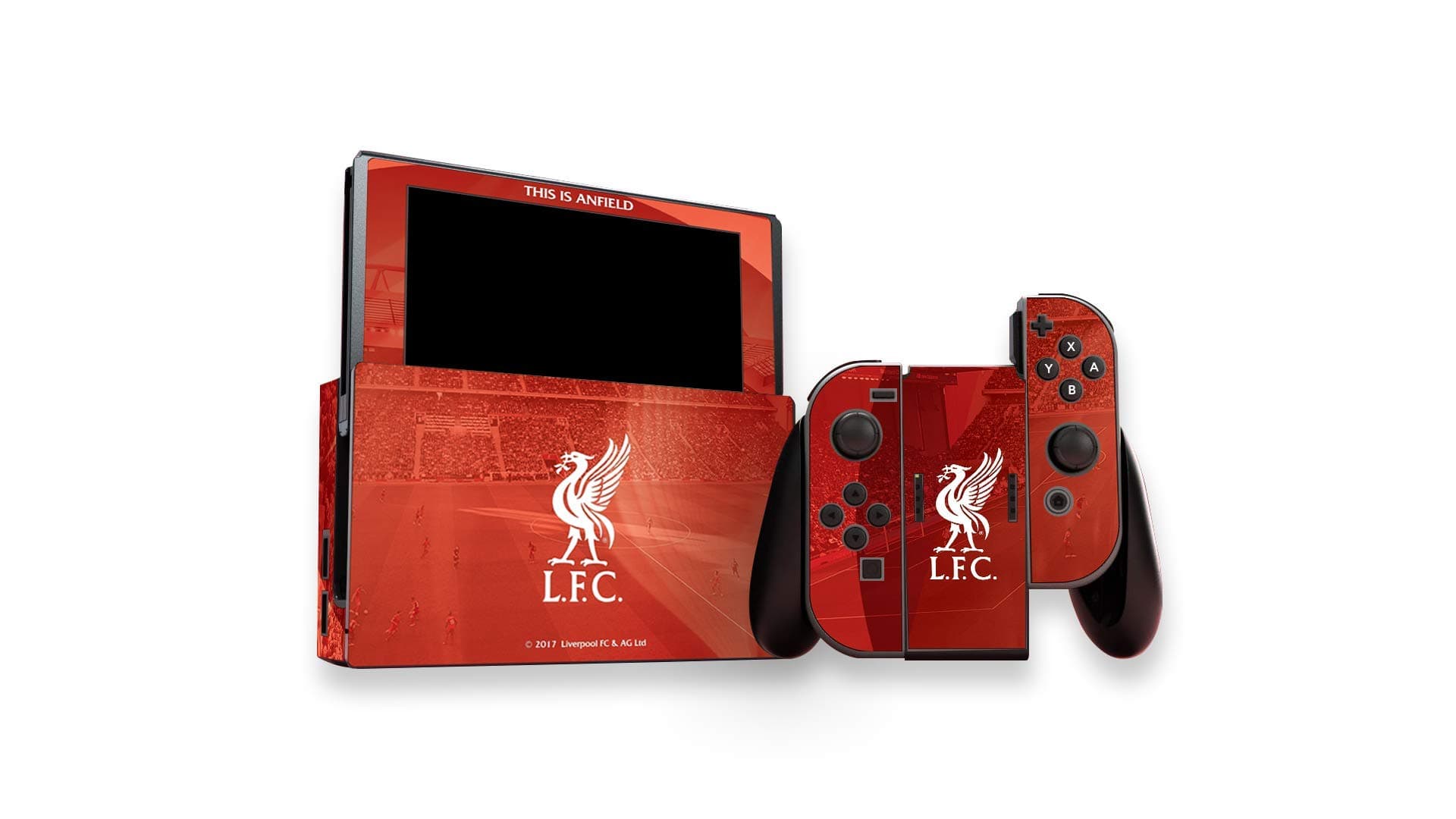 Liverpool FC inToro Nintendo Switch Console and Controllers Skins Set