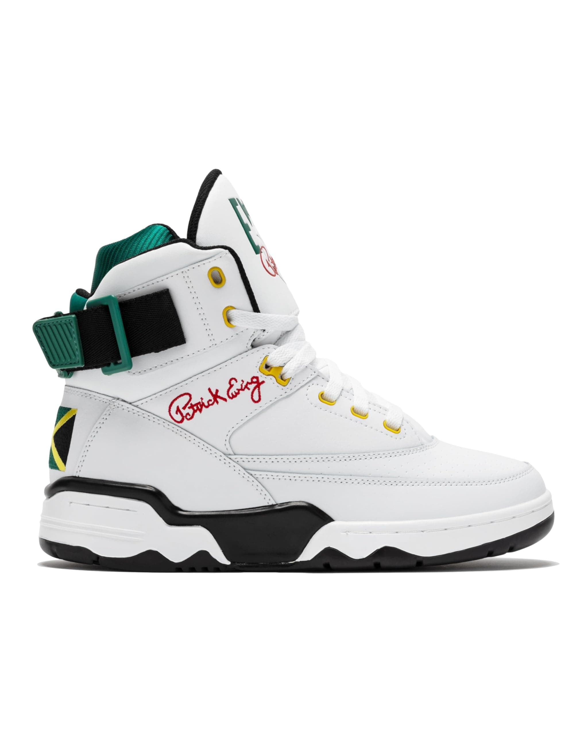 PATRICK EWING ATHLETICS 33 HI OG White/Black/Green/Yellow JAMAICA 1EW90014-112
