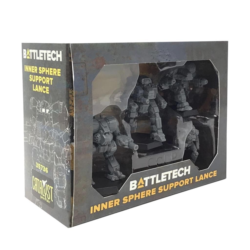 BattleTech Mini Force Pack: Inner Sphere Support Lance, Grey
