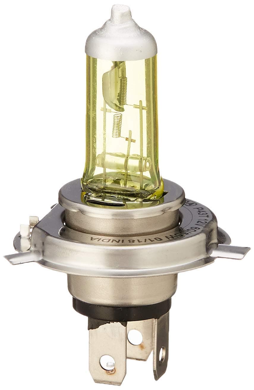Uno Minda H4-5033 H4 12V 60/55W Ultimate Yellow-Head Light All Weather Halogen Bulb Quartz Glass - Pack of 1