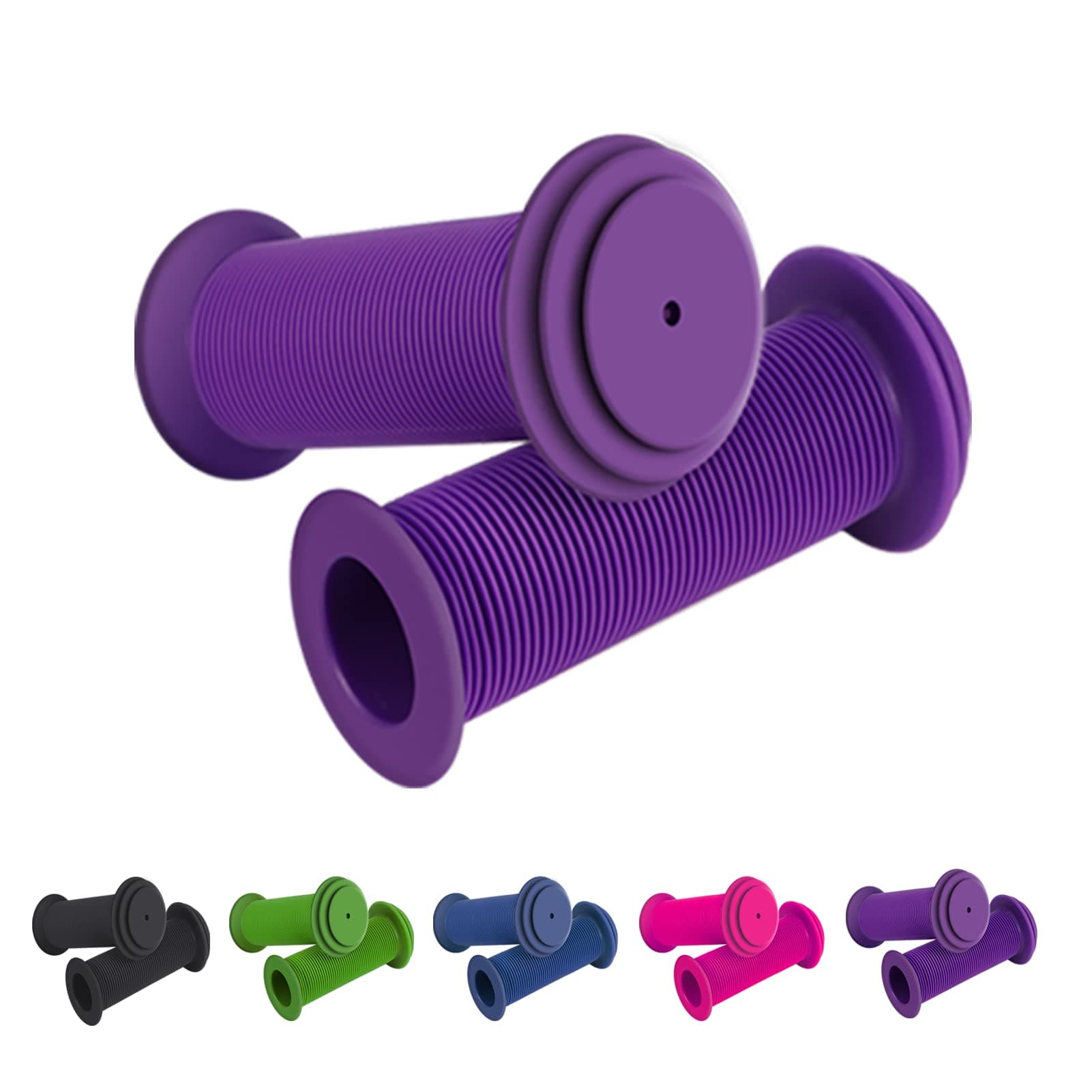 RosewineC Bike Handlebar Grips Soft Non-Slip Bicycle Handle Grips Scooter Handle Grips Rubber Handle Cover for Kids Boys Girls