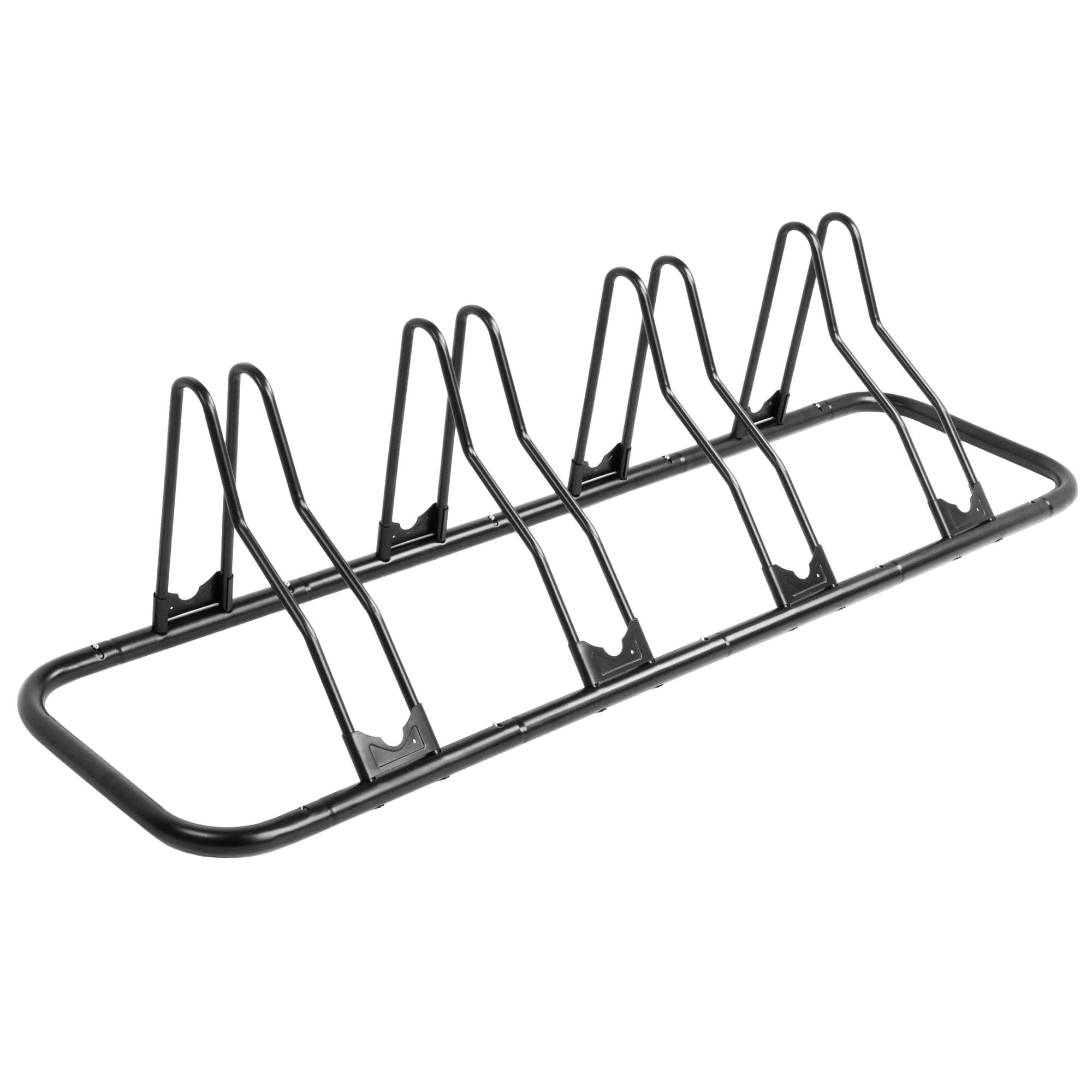 CyclingDeal Bike Rack Floor Parking Bike Stand for up to 6 Bicycles | Indoor, Home & Garage Storage Rack | Stable & Secure Bicycle Stand w/ Tire Grooves Up to 29", Holding Plates & Custom Spacing