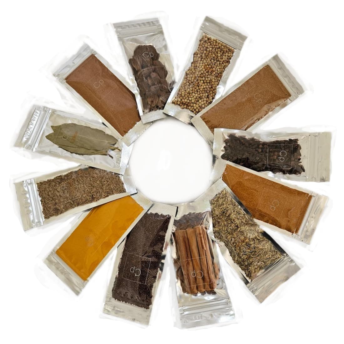 Spice & Seasoning Set - Ground Whole Indian Spices: Bay Leaves | Brown Mustard |Cayenne | Cinnamon | Cloves | Coriander | Cumin | Curry | Fennel | Ginger | Garam Masala