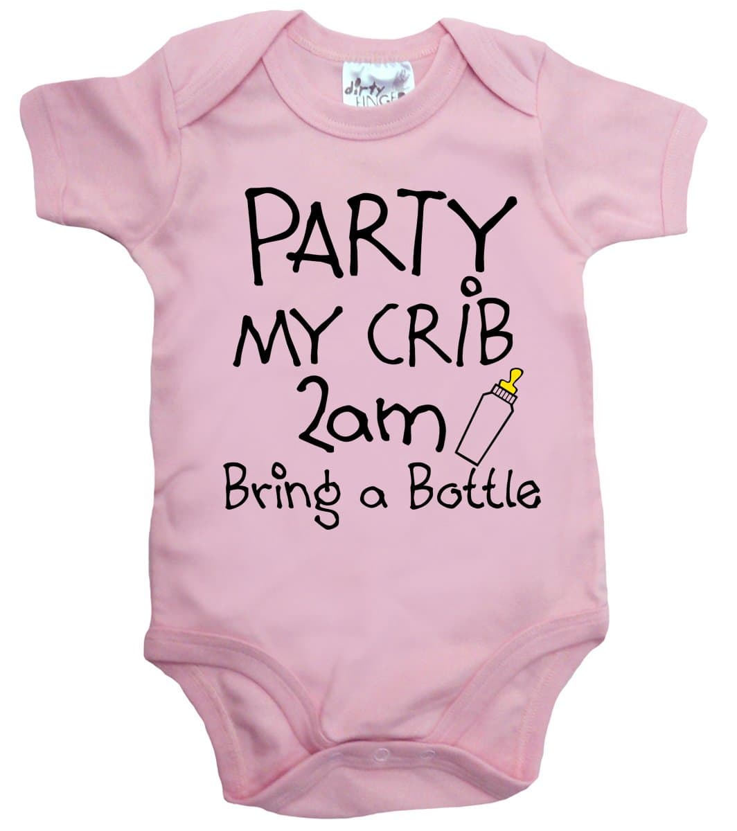 Dirty Fingers, Party My Crib 2am, Bring a Bottle, Baby Unisex Bodysuit
