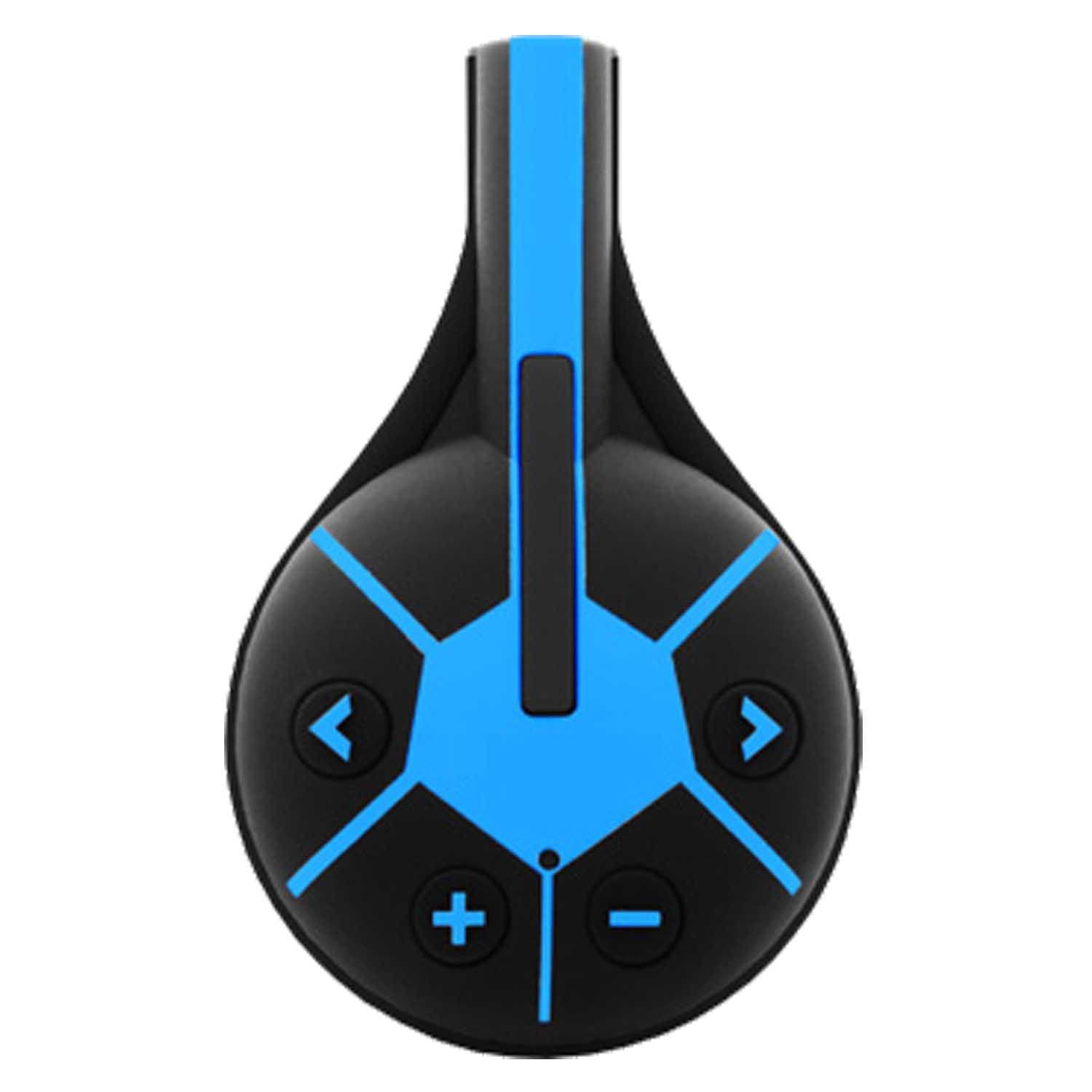 Waterproof MP3 Player 4GB Waterproof Mini Sport Music Player IPX8 for All Leisure Sports Waterproof MP3 Player Water Flying Undercable (Blue)